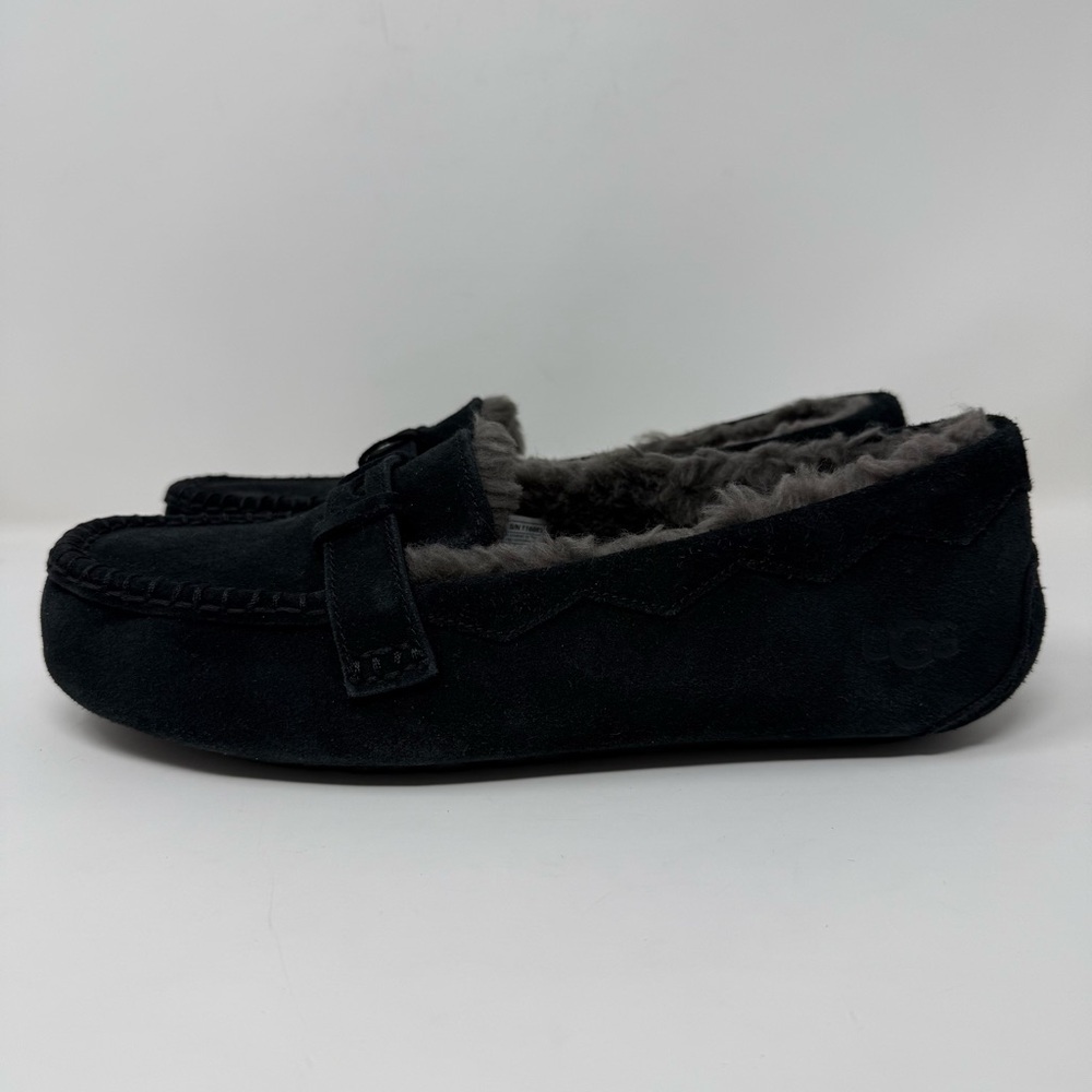 New UGG Women's Willow Moc Toe Loafer Black Sz 11 - Picture 6 of 13
